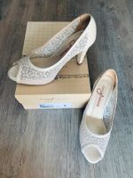 Brautschuhe Hochzeitsschuhe Creme weiß Schuhe Nina Fiarucci Baden-Württemberg - Karlsruhe Vorschau