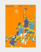 München Olympia 1972 - Originalplakat A0 + Rahmen - Basketball München - Trudering-Riem Vorschau