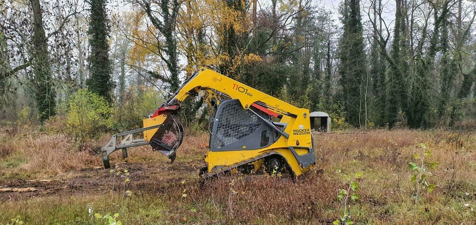 Deltalader mieten mit Forstmulcher etc in Rosdorf