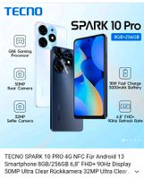 TECNO SPARK 10 PRO 4G NFC Für Android 13 Smartphone 8GB/256GB 6,8 München - Allach-Untermenzing Vorschau