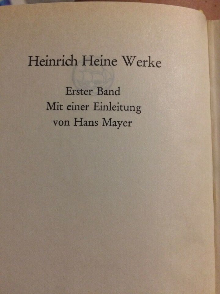 Heinrich Heine,Claudius, Philosophie in Oberhausen