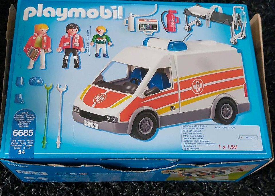 Playmobil Krankenwagen Rettungswagen 6685 in Dingolfing