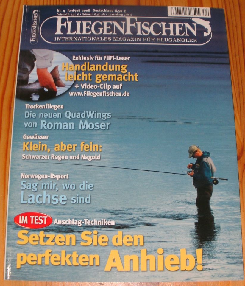 Zeitschrift: FliegenFischen 2008 Nr. 4 Juni / Juli; Magazin in Dietfurt an der Altmühl