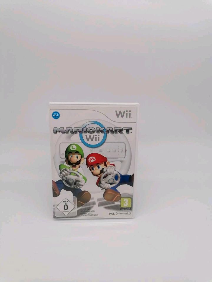 Mario Kart Wii + 2 Lenkräder weiß / schwarz ✅ Getestet & Versand in Geislingen an der Steige