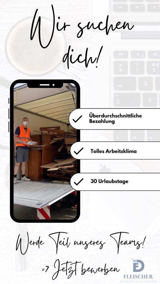 Wir suchen Mitarbeiter für Entrümpelungen, Umzüge & Transporte in Butzbach