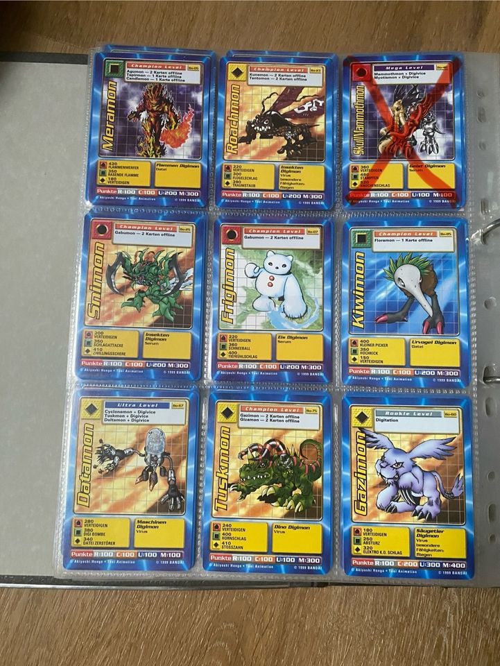 ~ Digimon ~ Sammlung von 1999 1. und 2. Serie 1st Editions in Eisingen