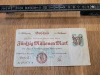 Notgeld, Inflationsgeld, 50 Millionen Mark Stadt Mönchengladbach Nordrhein-Westfalen - Mönchengladbach Vorschau