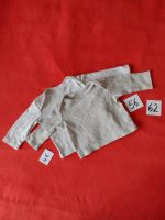 Set, Langarmshirts, hellgrau (gerippt), weiß, 56/62 Niedersachsen - Coppenbrügge Vorschau