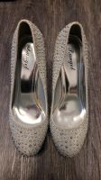 Pumps/High Heels/Schuhe Damen Silber Glitzer Strass Nieten Neu 39 Bayern - Oberammergau Vorschau