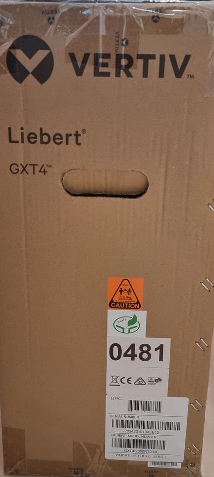 USV - UPS Vertiv Liebert GXT4-2000RT230E in Augsburg