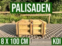 Palisaden Holzpalisade Beeteinfassung Rundholz - 8 x 100 - KDI Nordrhein-Westfalen - Lennestadt Vorschau