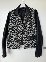 Mango Jacke Bikerjacke Kunstlederjacke Muster Hahnentrittmuster Bayern - Fürstenfeldbruck Vorschau