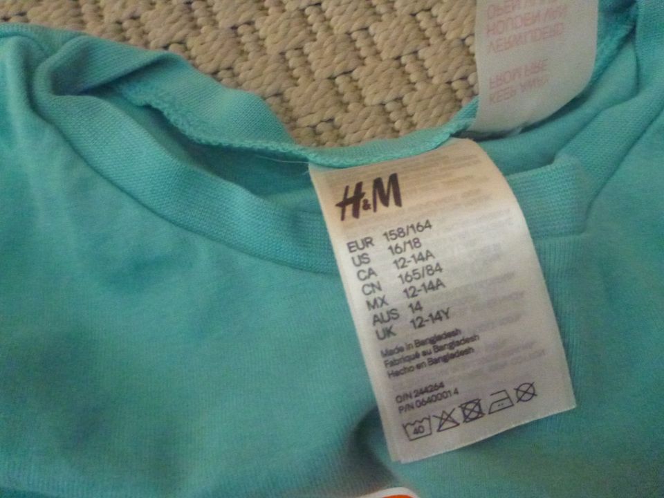 H&M Schlafanzug neu lang gr 158 164 in Gundelfingen