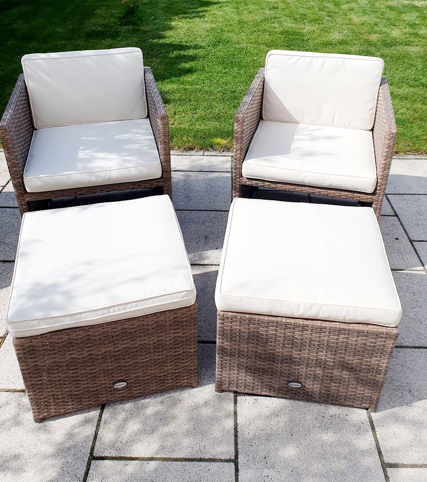 Rattan Gartensofa - Set- ideal für den Balkon in Halberstadt