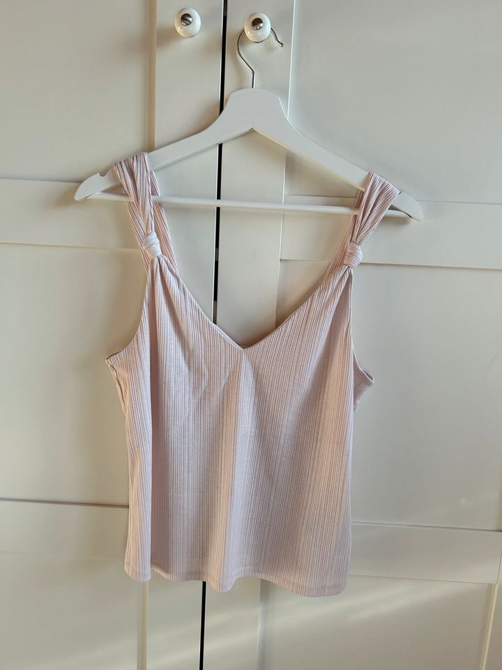 Top Sommertop Damen 36 S | Rosa Rosé | Knotendetail | H&M in Heidenheim an der Brenz