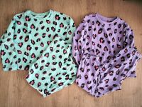 Next Pyjama Schlafanzug Leo Leopard lila türkis 5-6J 116 top Kreis Pinneberg - Schenefeld Vorschau