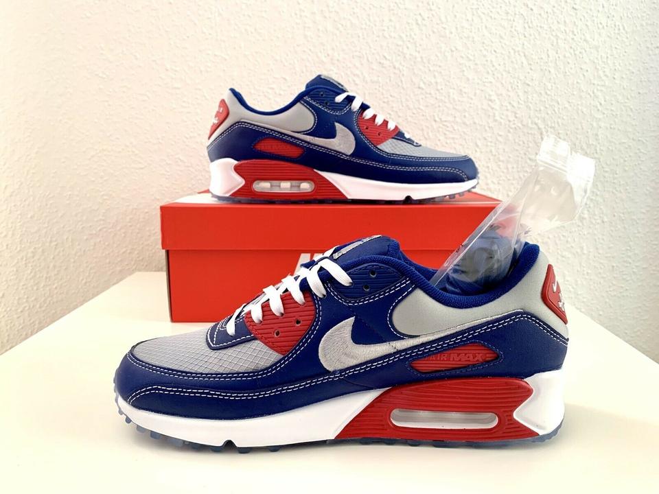 Nike air max 90 blue and orange online