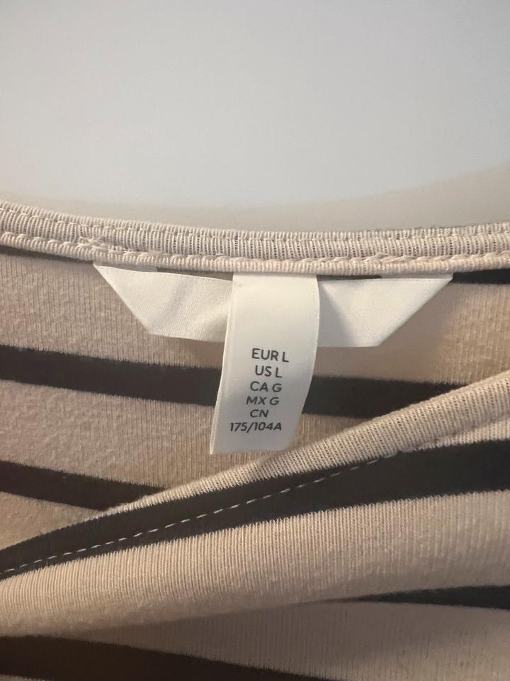 H&M T-Shirt-Kleid Umstandkleid Gr. L gestreift neuwertig in Elz