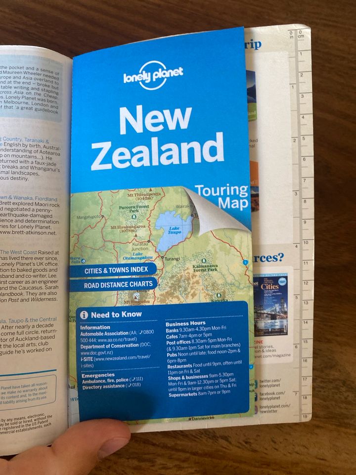 Reiseführer lonely planet New Zealand inklusive Karte in Weilheim i.OB