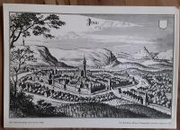 Historische Stadtansicht Jena, Kupferstich 1650 Sachsen - Annaberg-Buchholz Vorschau