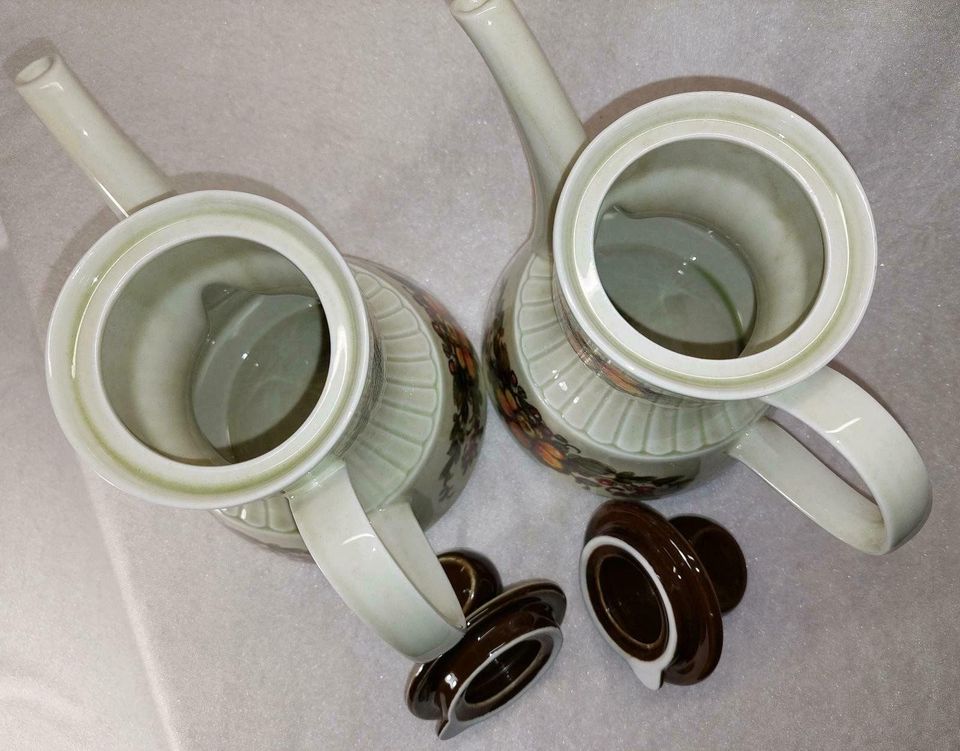 Retro Kaffee Geschirr creme Orange Tirschenreuth Landhaus Vintage in Hummeltal