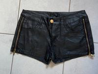 Amisu Shorts Imitat Leder Damen Hose Hot Pants Hannover - Mitte Vorschau
