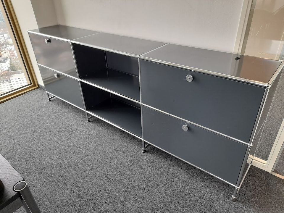 USM Haller Sideboard 3x2 anthrazit mit Sockel in Frankfurt am Main