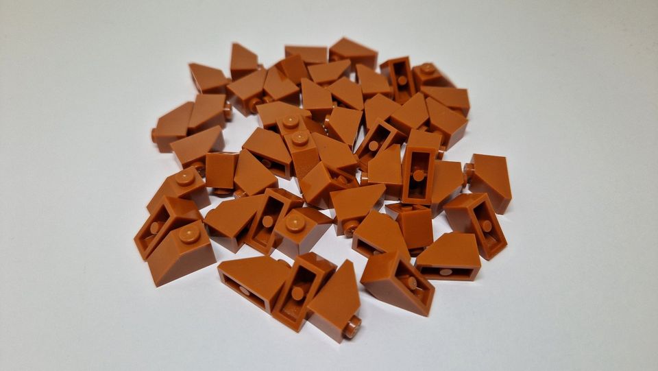 50 x Lego 1x2 Dachstein NEU dunkelorange braun 3040 Slope in Hennef (Sieg)