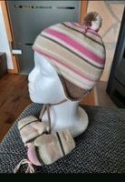 3 Tlg. Winter-Set Mütze Handschuhe Fäustlinge beige rosa Bayern - Uehlfeld Vorschau