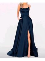 Abiball Abschlussball Abendkleid  navy xs NEU Bayern - Aschaffenburg Vorschau