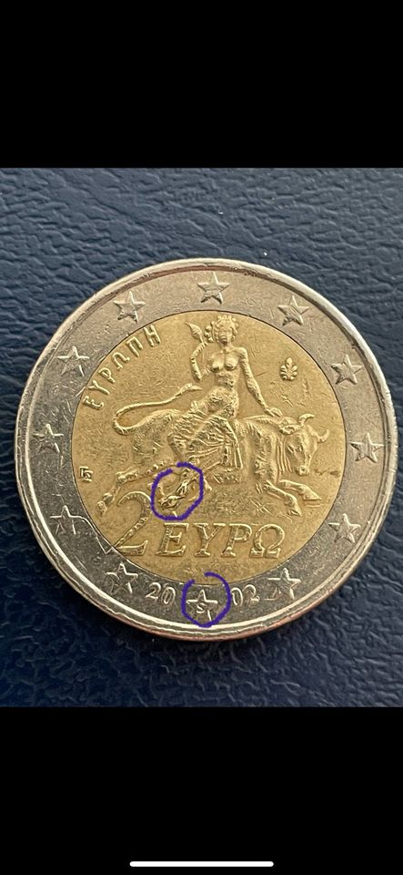 2 Euro münze Fehlprägung in Bönen
