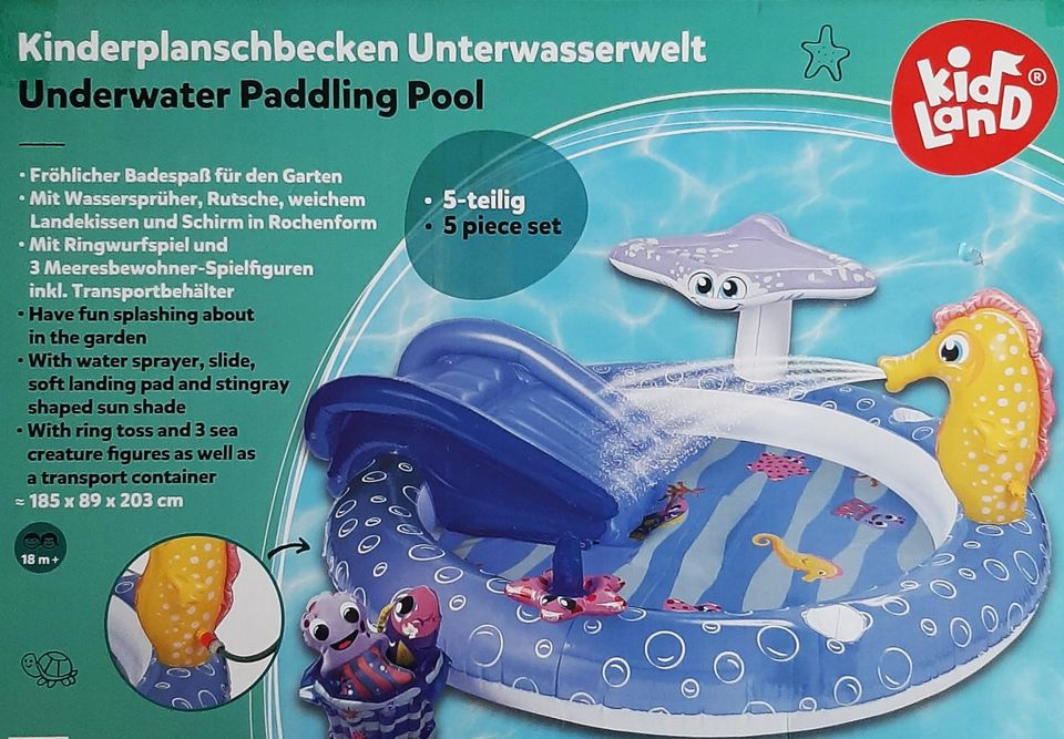 Spielpool Planschbecken Kinderpool Wasserspielcenter Pool neu ovp in Berlin