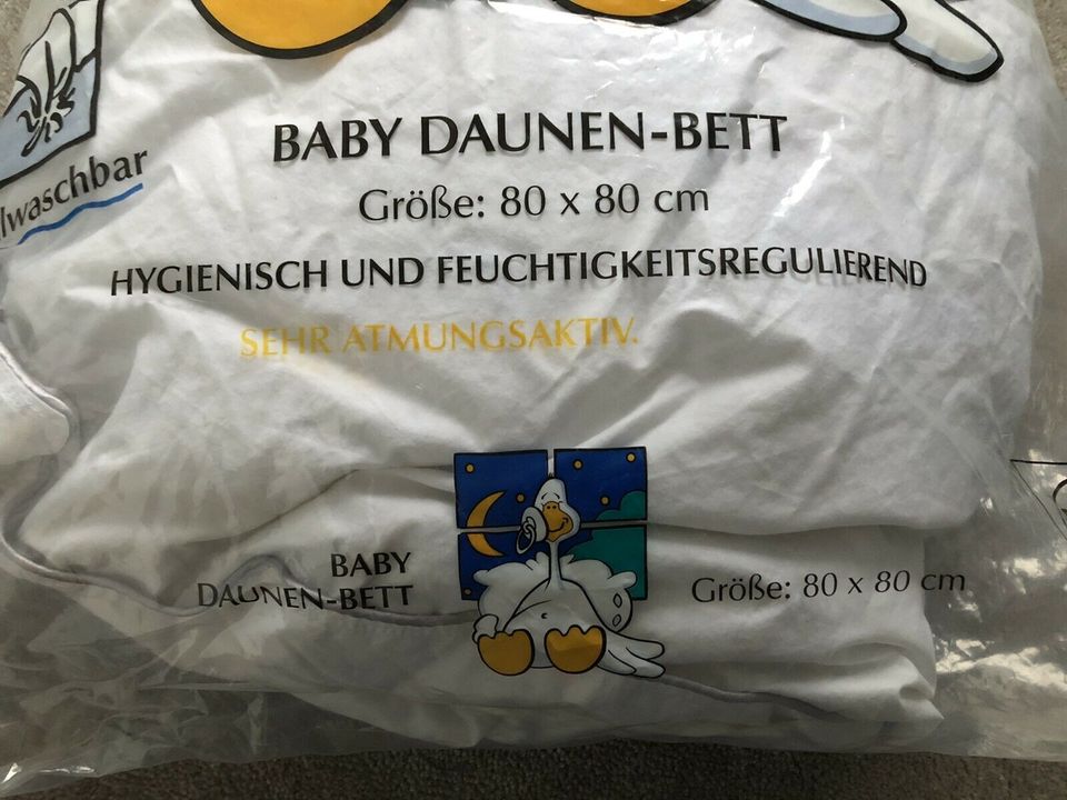 Baby Daunen-Bett * Daunenkissen * Decke Kinderwagen in Ziethen b. Ratzeburg