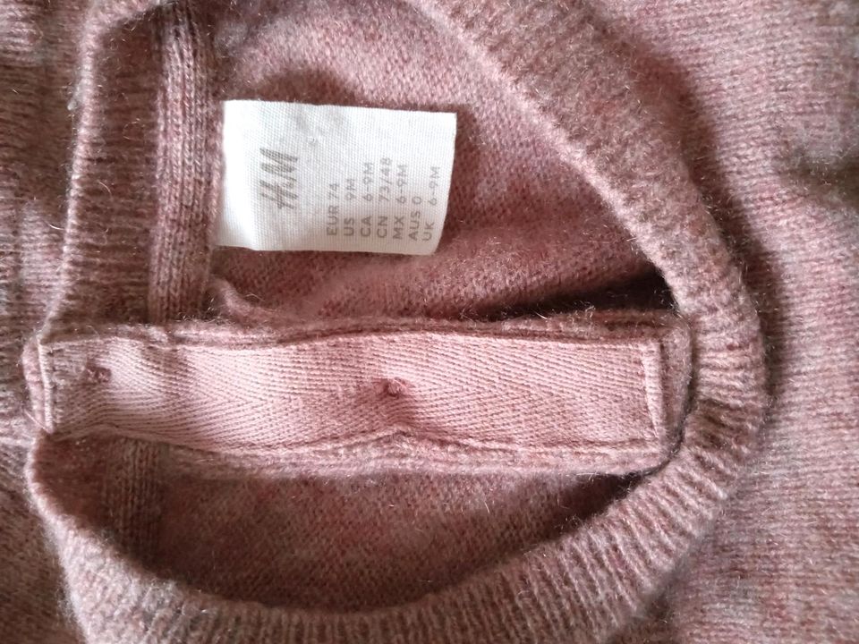 Kaschmir Set Pullover und Hose Rose Rosa gr.74 in Garding