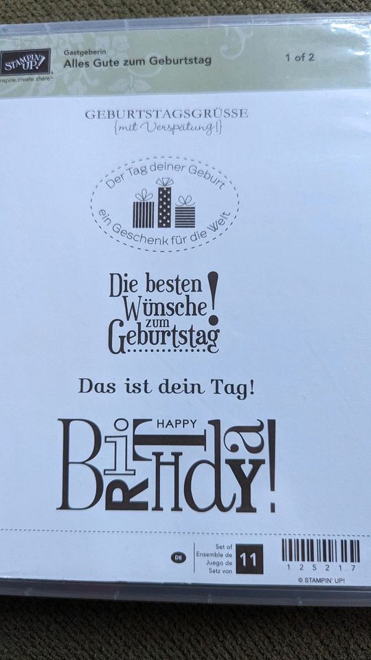 StampinUp Stempelset Alles Gute zum Geburtstag Stempel in Drochtersen