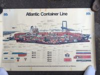 Poster Schiff ACL Atlantik Container Line Schifffahrt 63x97cm Schleswig-Holstein - Barsbüttel Vorschau