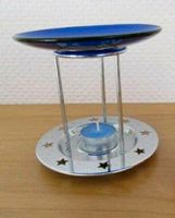 Aromalampe Silber Blau Leonardo 13x13cm Glas Edelstahl Duft Teeli Nordrhein-Westfalen - Beverungen Vorschau