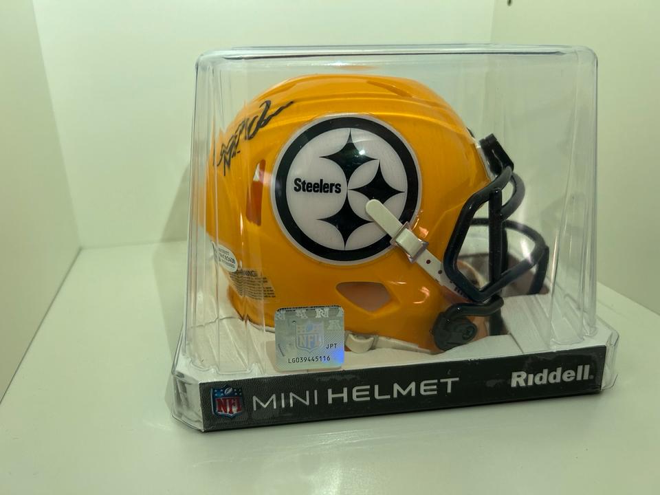 Patrick Queen Custom Mini Helmet Signed Pittsburgh Steelers in Groß-Umstadt