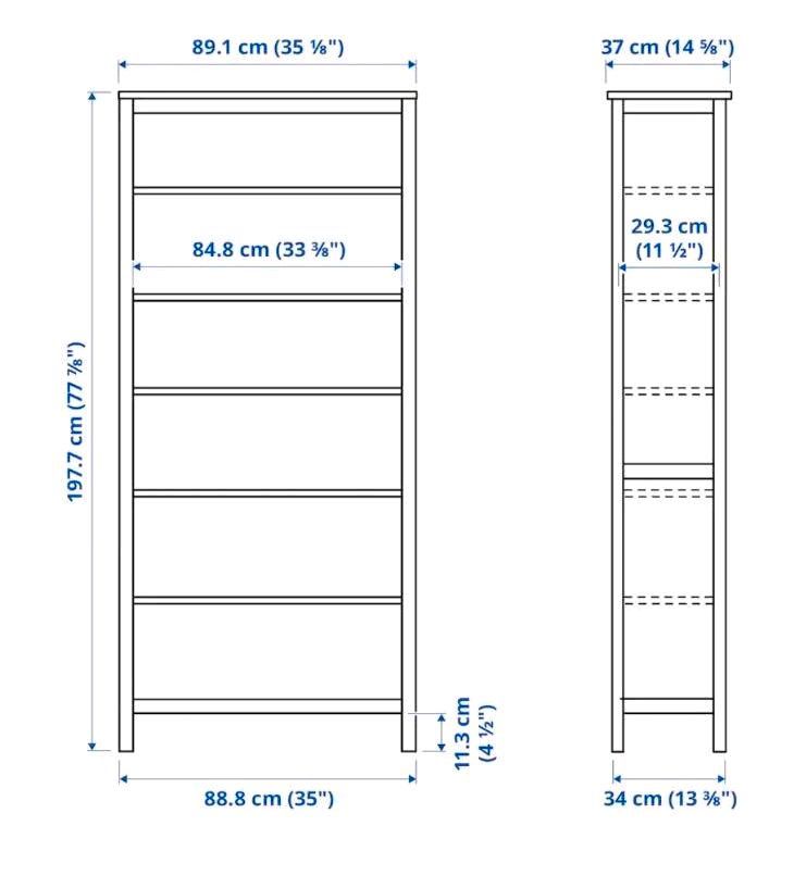 2x IKEA Hemnes Regal Bücherregal weiß gebeizt in Iserlohn