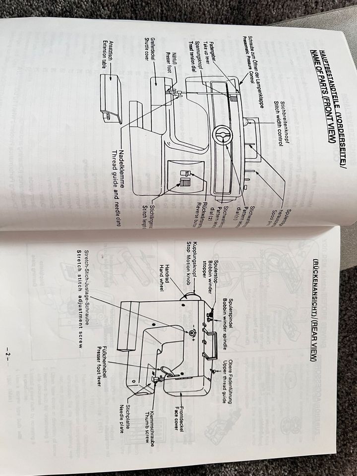 Nähmaschinen Bedienungsanleitungen in Berlin