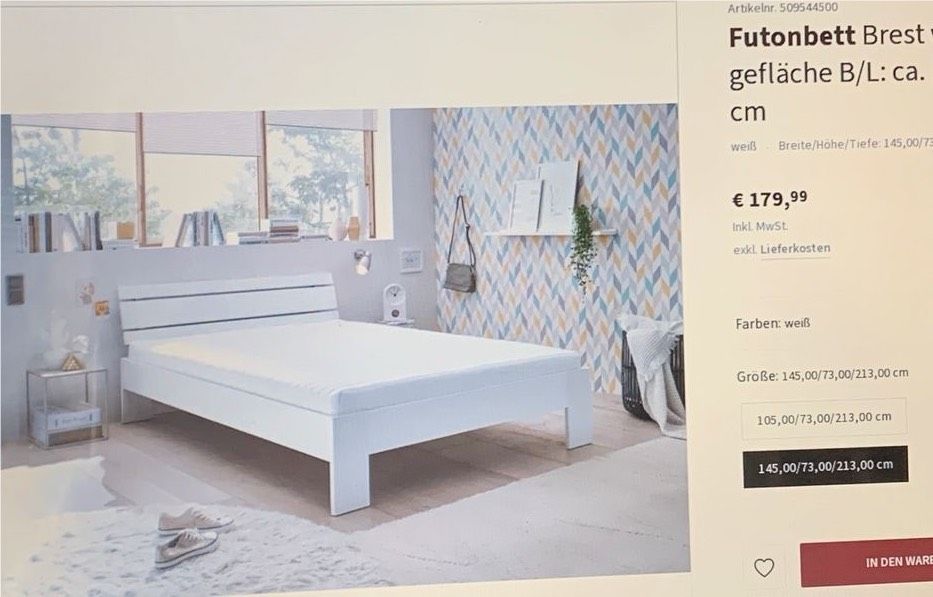 4-tlg Schlafzimmer Weiß Ikea Brusali Kleidersschrank Bett Kommode in Hannover