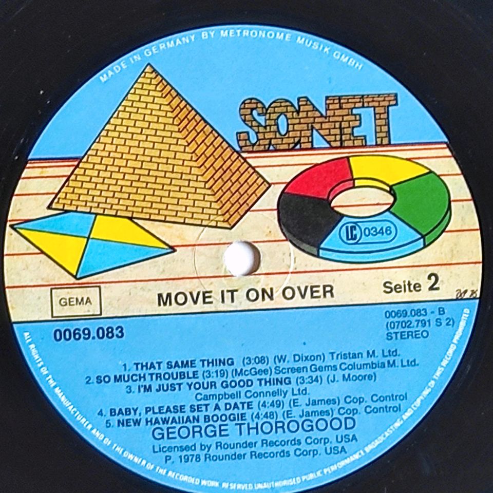 Vinyl-LP, George Thorogood & The Destroyers, Move It In Over in Osnabrück