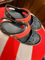 Crocs Sandale J1 Gr. 32/33 rot blau Bayern - Lichtenfels Vorschau