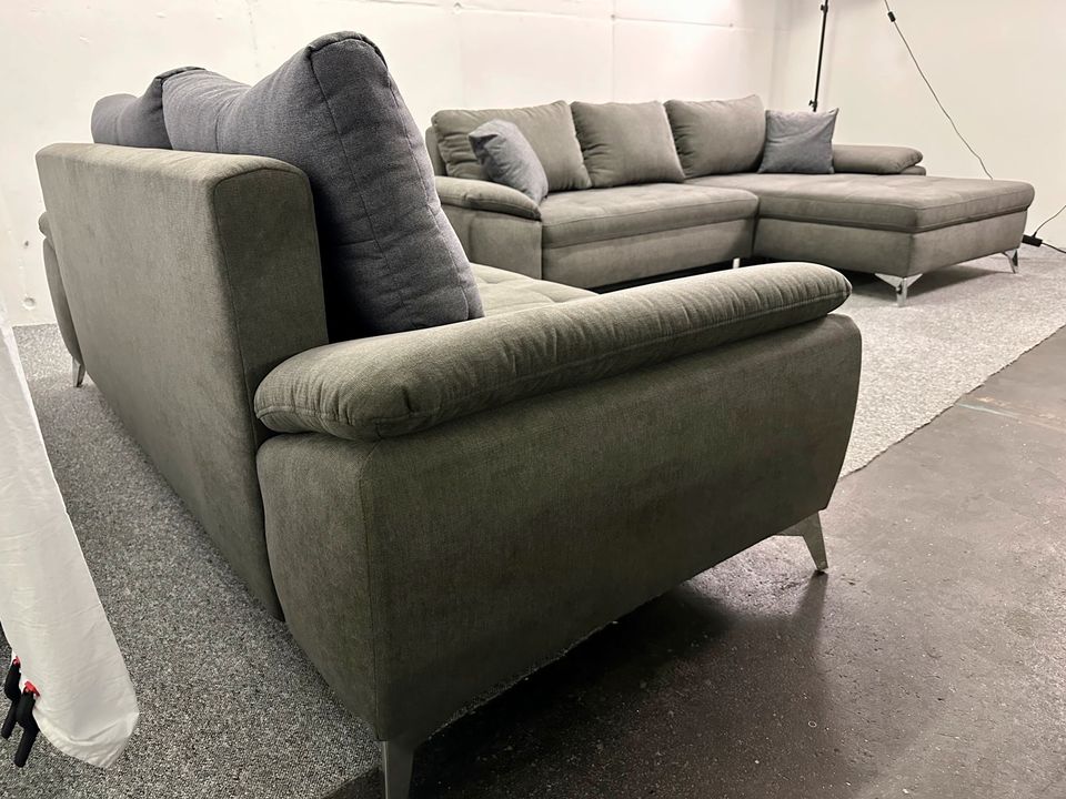 NEU! Ecksofa + 2,5 Sitzer Garnitur Latigo Schlamm in Löhne