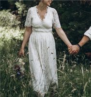 Schönes Hochzeit Standesamt Kleid im Boho Style Baden-Württemberg - Freiburg im Breisgau Vorschau