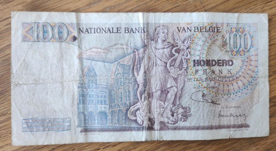 Belgien 100 Francs 1972 Banknote Gut. in Regensburg