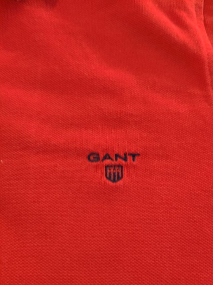 Classic Damen Poloshirt Polohemd von Gant in rot, old money, golf in Hannover