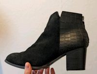 Schuhe Stiefeletten Stiefel schwarz Blockabsatz Leder 40 Hannover - Südstadt-Bult Vorschau