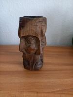 Alte geschnitzte Holz Vase Gesichter Niedersachsen - Oetzen Vorschau