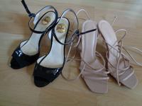 Packet Sandalen 2 Paar Schuhe Gr.38 Schwarz Beige Nordrhein-Westfalen - Rheine Vorschau